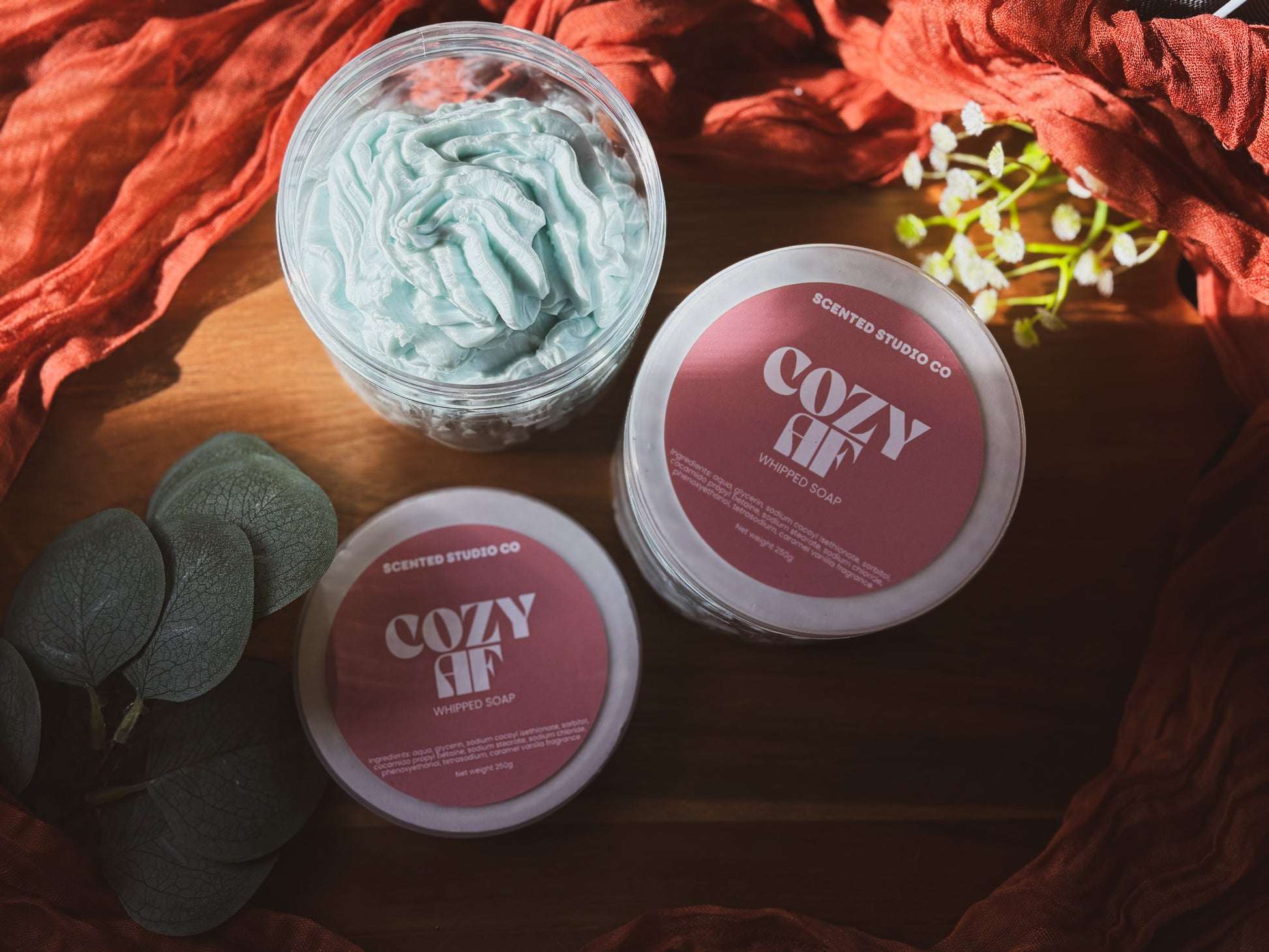 Whipped soap