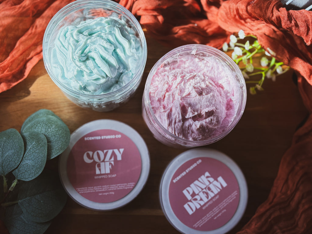 Whipped soap
