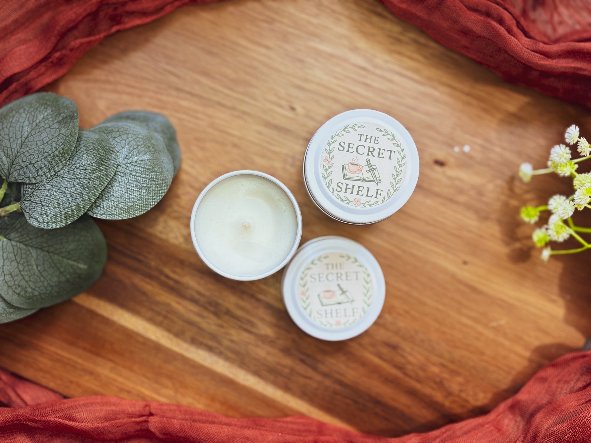 Mini tin candle